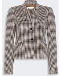 Max Mara - Slim Houndstooth Jersey Jacket - Lyst
