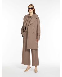 Max Mara - Oversized Trench Coat In Water-resistant Cotton Twill - Lyst