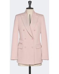 Max Mara - Blazer Con Cierre Cruzado De Doble Botón De Lana Confort - Lyst