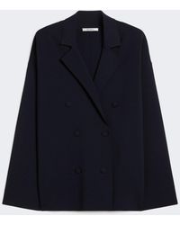 Max Mara - Double-Breasted Viscose Crêpe Jacket - Lyst