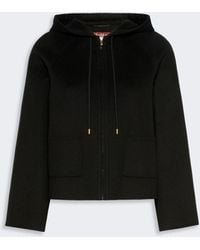 Max Mara - Wool, Cashmere And Silk Short Hooded Coat - Lyst
