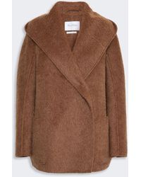 Max Mara - Abrigo Corto De Camello Y Mohair - Lyst