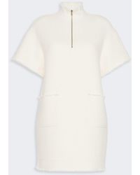 Max Mara - Wool Jersey Sweatshirt Dress - Lyst