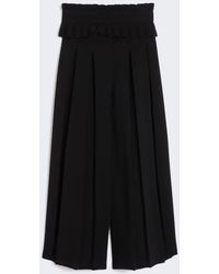 Max Mara - Plissé-Pleated Cady Trousers - Lyst