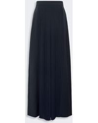 Max Mara - Wool Trousers With Plissé-Pleated Detail - Lyst
