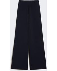 Max Mara - Viscose Crêpe Knit Trousers - Lyst