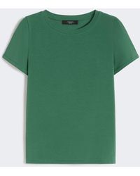 Max Mara - Stretch Jersey Basic T-Shirt - Lyst
