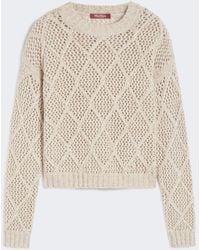 Max Mara - Kastiger Pullover Aus Wolle Und Kaschmir Mit Pailletten - Lyst