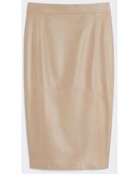 Max Mara - Nappa Leather Pencil Skirt - Lyst