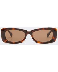 Max Mara - Rectangular Sunglasses - Lyst