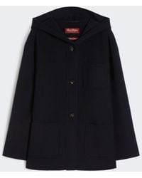 Max Mara - Manteau Avec Capuche En Laine, Cachemire Et Soie - Lyst