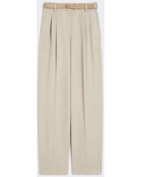 Max Mara - Fließende Hose Aus Reiner Wolle - Lyst