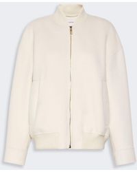 Max Mara - Double-Faced Pure Wool Bomber Jacket - Lyst