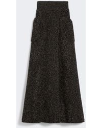Max Mara - Ribbed Wool And Cashmere Flared Skirt - Lyst