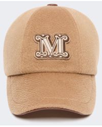 Max Mara - Cashmere Double Drap Baseball Cap - Lyst
