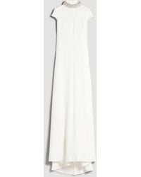 Max Mara - Robe Cintrée À La Taille Et Évasée En Cady - Lyst