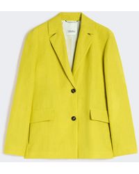 Max Mara - Pure Linen Canvas Jacket - Lyst