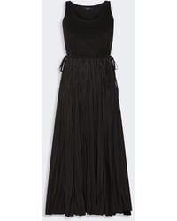 Max Mara - Jersey Dress With A Plissé-Pleated Skirt - Lyst