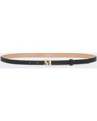 Max Mara - Gürtel Mit Monogramm Aus Leder - Lyst