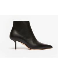 Max Mara - Zip-up Leather Ankle Boots - Lyst
