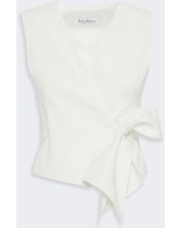 Max Mara - Chaleco Cropped De Cady Compacto - Lyst