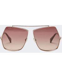 Max Mara - Eckige Oversize-Sonnenbrille - Lyst