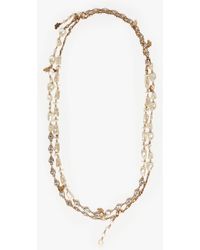 Max Mara - Metal And Acrylic Necklace - Lyst