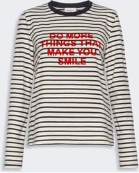 Max Mara - Regular Fit Stretch Jersey T-Shirt - Lyst