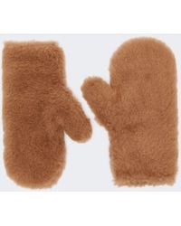 Max Mara - Fäustlinge Aus Teddy-Stoff - Lyst