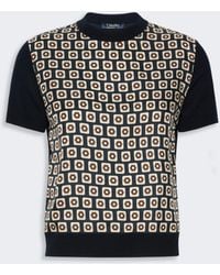 Max Mara - Printed Silk And Woollen Yarn Jumper - Lyst