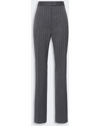 Max Mara - Stretch Wool Slim Flared Trousers - Lyst