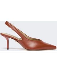Max Mara - Slingbacks Aus Nappaleder - Lyst