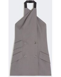 Max Mara - Gabardine Wool Sleeveless Jacket - Lyst