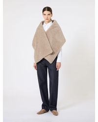 Max Mara - Alpaca And Cashmere Teddy Stole - Lyst