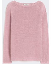 Max Mara - Basic-Pullover Aus Leinengewebe - Lyst
