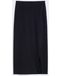 Max Mara - Jupe Portefeuille En Laine - Lyst