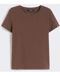 Max Mara - Stretch Jersey Basic T-Shirt - Lyst