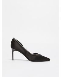 Max Mara - Crystal-adorned Satin Court Shoes - Lyst