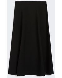 Max Mara - Viscose Crêpe Yarn Skirt - Lyst