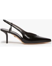 Max Mara - Leather Slingback Court Shoes - Lyst