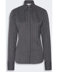Max Mara - Slim Wool Shirt - Lyst