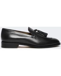 Max Mara - Mokassins Aus Leder Mit Quasten - Lyst