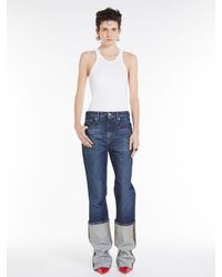 Max Mara - Denim Jeans With Extra Turn-ups - Lyst