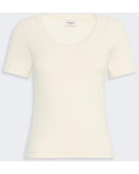 Max Mara - Fine Rib-Knit Jersey T-Shirt - Lyst