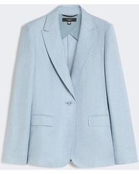 Max Mara - Linen Canvas Blazer - Lyst