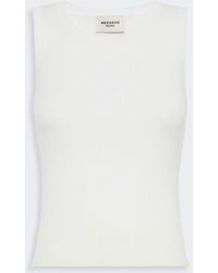 Max Mara - Sleeveless Stretch Viscose Sweater - Lyst