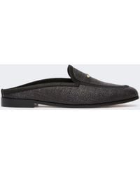 Max Mara - Raffia-Effect Canvas Mules - Lyst