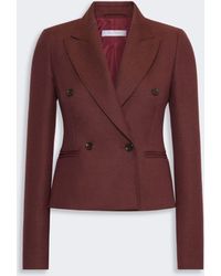 Max Mara - Veste À Double Boutonnage En Laine Effet Denim - Lyst