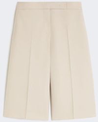Max Mara - Wool, Mohair And Silk Canvas Bermuda Shorts - Lyst