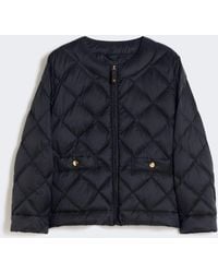 Max Mara - Short Water-Repellent Canvas Padded Jacket - Lyst